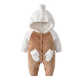 Customized export baby casual winter clothes, quilted and fleece-lined warm cotton-padded overalls, versatile baby and toddler clothing