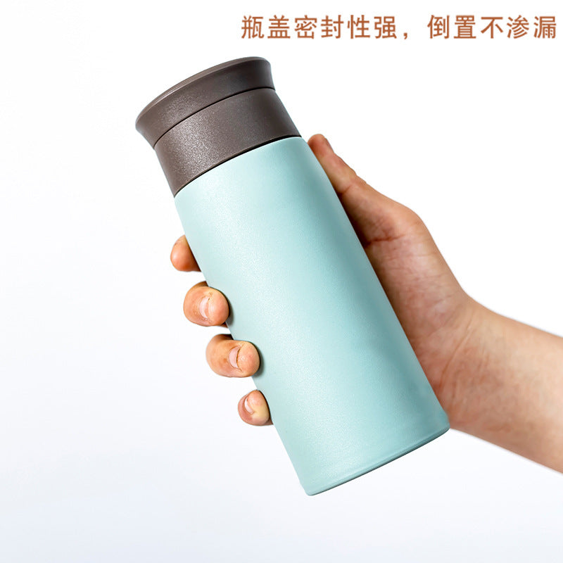 New arrival glass personalized logo double-layer plastic glass water cup business advertising cup printing floor push drainage gift cup