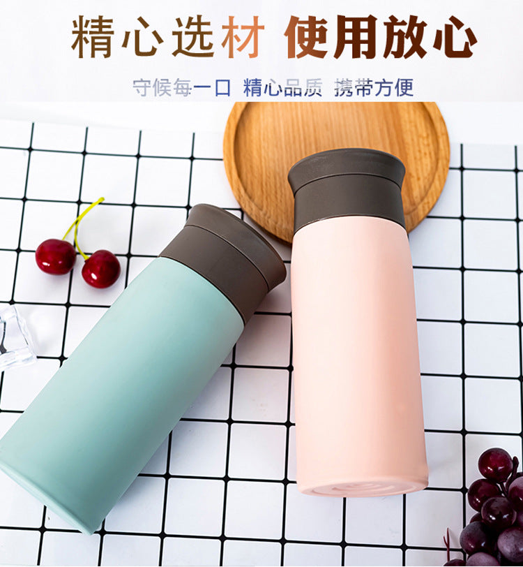 New arrival glass personalized logo double-layer plastic glass water cup business advertising cup printing floor push drainage gift cup