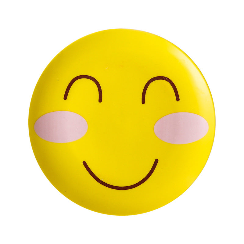 Cartoon ceramic plate - western dinner plate - steak plate - funny dish - creative emoji plate - ceramic tableware