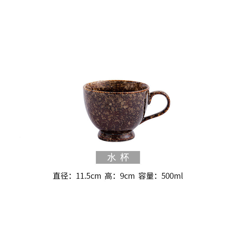 Japanese ceramic dinnerware set - includes bowls, baking dishes, soup plates, steak plates - modern creative tableware for home and hotel use