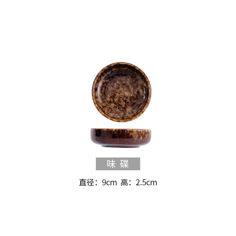 Japanese ceramic dinnerware set - includes bowls, baking dishes, soup plates, steak plates - modern creative tableware for home and hotel use