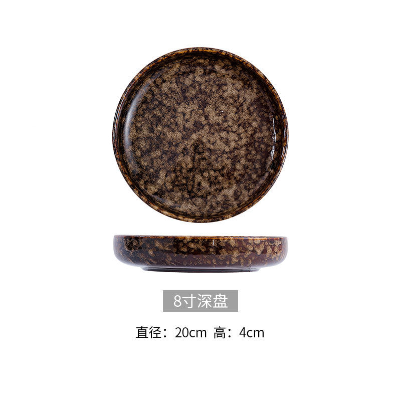 Japanese ceramic dinnerware set - includes bowls, baking dishes, soup plates, steak plates - modern creative tableware for home and hotel use