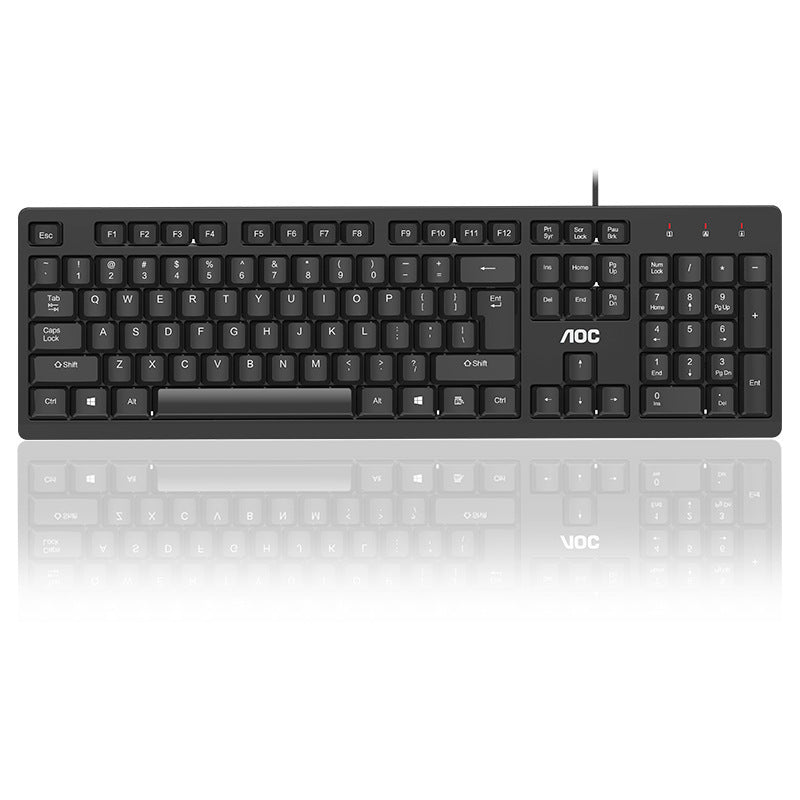 Aoc kb161 wired usb single keyboard - manufacturer's notebook, desktop, business, office, universal, portable keyboard