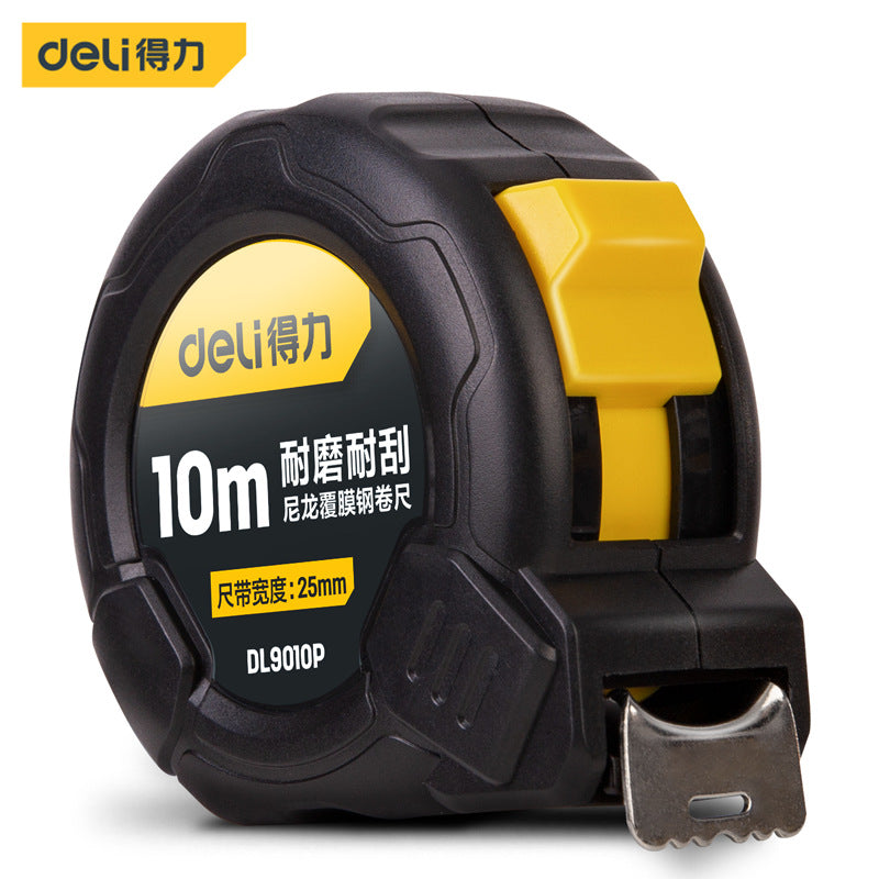 Deli 5 meters home ruler tape measure thickened and hardened genuine box ruler measuring ruler circle ruler 3 meters pull ruler tape measure steel tape measure