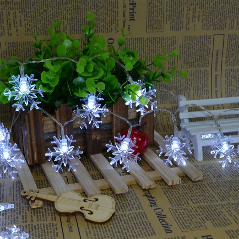 LED light string Creative snowflake light Gypsy flashing light string light, Christmas lights Outdoor holiday decoration star lights