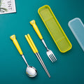 Yellow cat head three-piece set