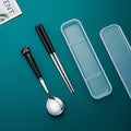 Black cat head spoon chopsticks