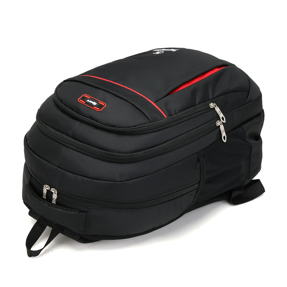 Casual Korean version of business backpack computer bag, large-capacity student backpack, new nylon air cushion strap schoolbag