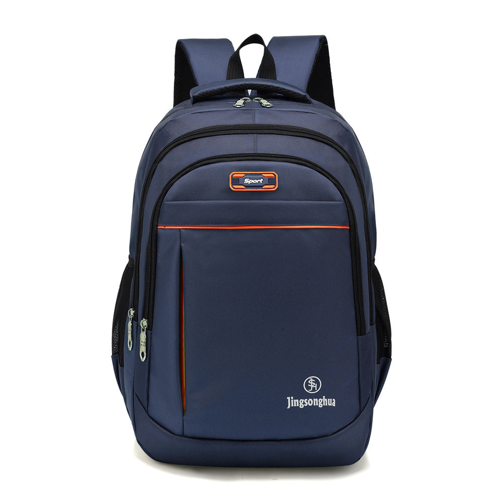 Casual Korean version of business backpack computer bag, large-capacity student backpack, new nylon air cushion strap schoolbag