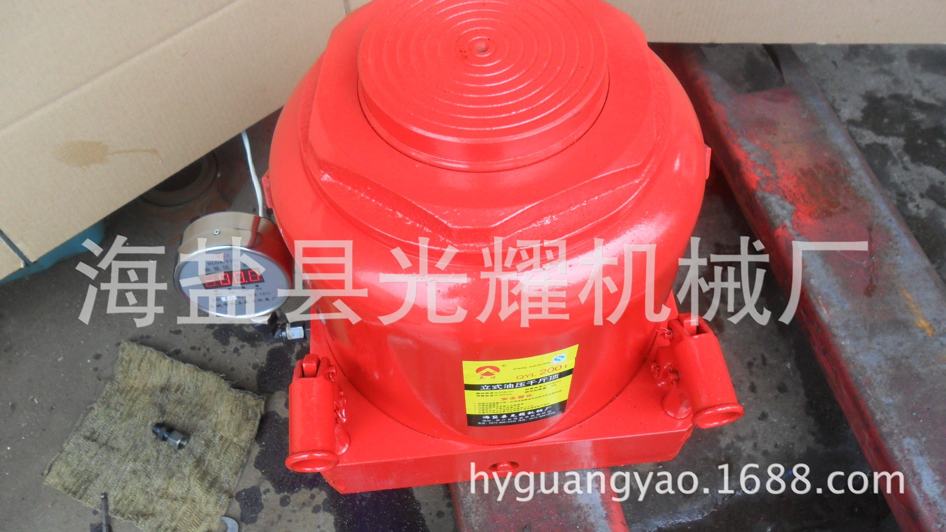 Manufacturer supplies 200T jack with pressure gauge, digital display jack with pressure gauge, can be used for experiments