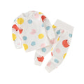 Wholesale baby high-waisted thermal underwear set, newborn bodysuit, 0-3 years old kids' clothes, boys' and girls' thermal underwear
