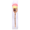 New gold electroplated rose powder brush, large soft bristle nail art dust brush, single pack floral makeup brush