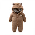 Customized export baby casual winter clothes, quilted and fleece-lined warm cotton-padded overalls, versatile baby and toddler clothing