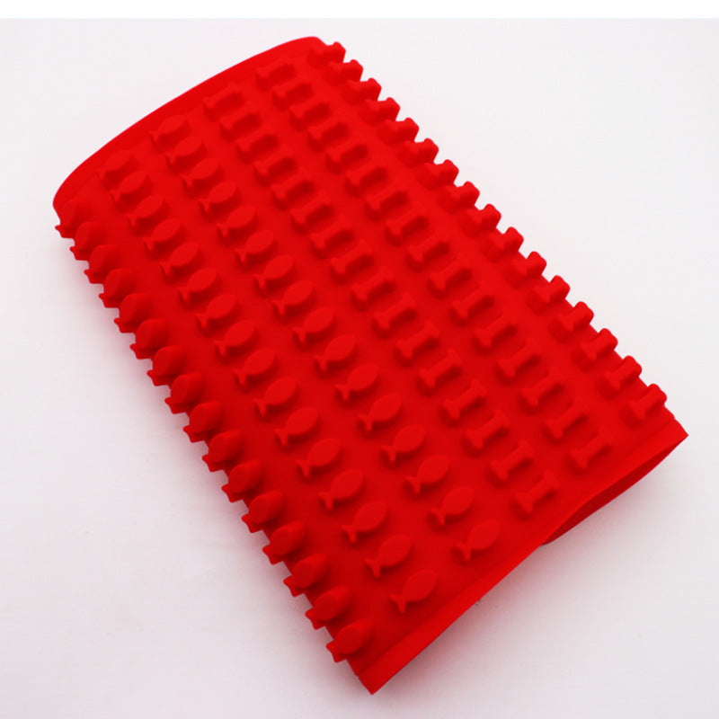 Fish and bones baking mat silicone drain tableware fish bones dog food biscuit mold pet non-slip environmentally friendly kitchen
