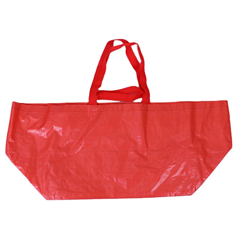 Spot thickened PP/PE multi-functional portable woven shopping bag, three-dimensional large-capacity shopping bag, moving bag