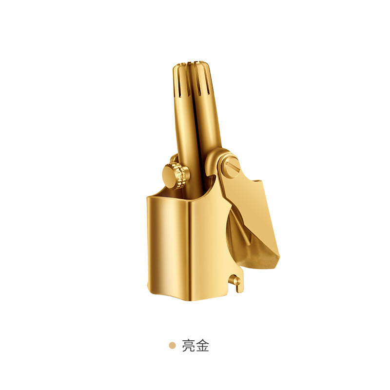 Manual nose hair trimmer, washed mechanical stainless steel nose hair trimmer, men's nostril shaver