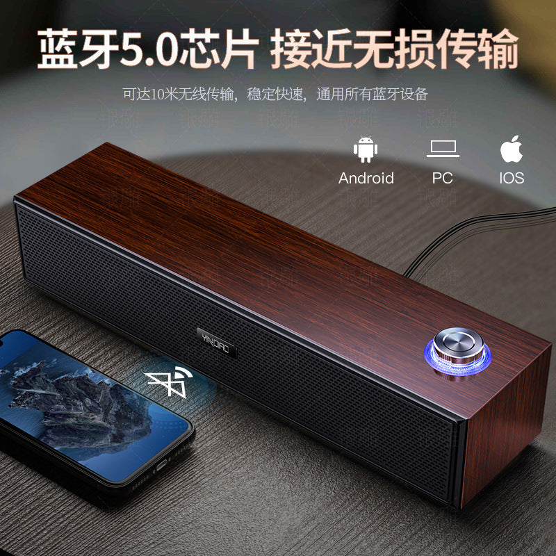 Silver carved a36 wooden bluetooth speaker usb smart computer speaker subwoofer - cross-border amazon wholesale & dropshipping