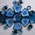 New year's eve dinner ceramic tableware suit fan-shaped plate reunion kiln ceramic combination platter accessible luxuryfor home plate