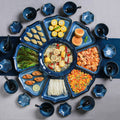 New year's eve dinner ceramic tableware suit fan-shaped plate reunion kiln ceramic combination platter accessible luxuryfor home plate