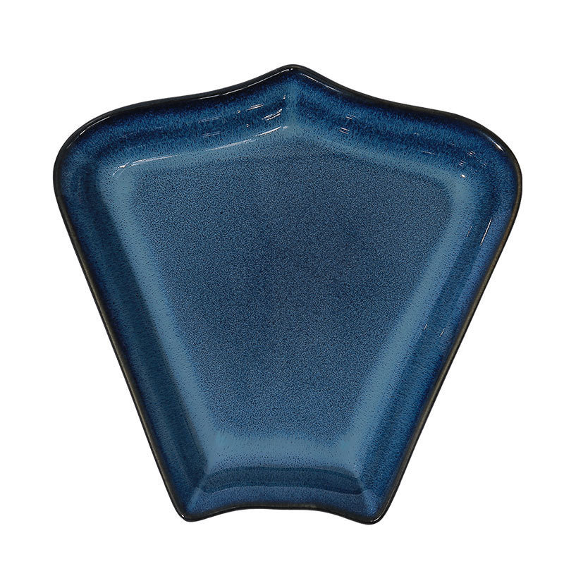New year's eve dinner ceramic tableware suit fan-shaped plate reunion kiln ceramic combination platter accessible luxuryfor home plate