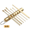 Ready-to-ship children's earwax removal kit - portable 6-piece ear cleaning set with dual-ended spring spiral ear picks. in stock now!