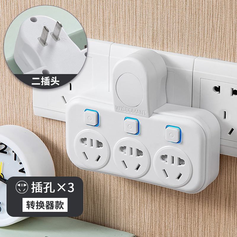 Two-pin socket converter, two-pin us standard, thai power strip, wireless multi-function two-phase double-head 2-item usb power strip