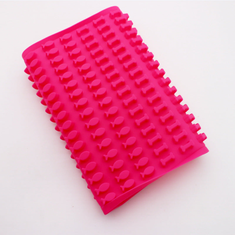 Fish and bones baking mat silicone drain tableware fish bones dog food biscuit mold pet non-slip environmentally friendly kitchen