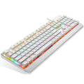 Meishang e-zu 940 steampunk mechanical keyboard - pc peripheral for gaming, esports, internet cafes - round cherry mx blue switch