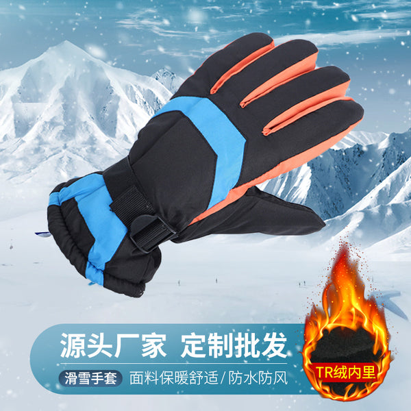 Spot supply men's ski gloves for winter warmth, Chunya spinning gloves, outdoor mountaineering and cycling sports gloves