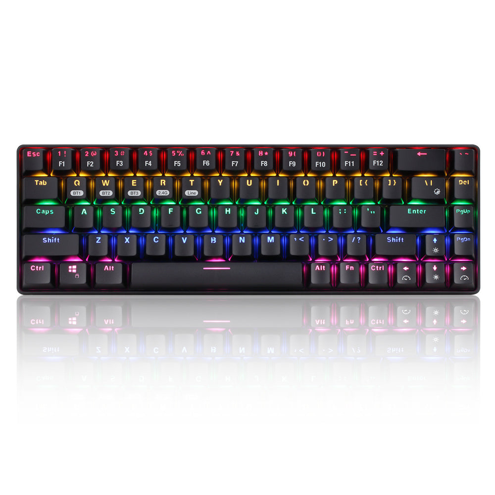 Xinmeng 68-key wireless bluetooth mechanical keyboard three-mode mobile phone tablet notebook desktop computer office cross-border