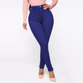 Wish  hot-selling women's jeans - 4 pocket, cross-border european & american style, sexy high-waisted plus size pants