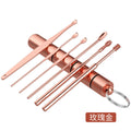 Ready-to-ship children's earwax removal kit - portable 6-piece ear cleaning set with dual-ended spring spiral ear picks. in stock now!