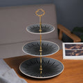 European style multi-tiered fruit platter - creative & stylish dining plate, modern living room three-tier fruit bowl, double-layer candy dish