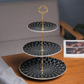 European style multi-tiered fruit platter - creative & stylish dining plate, modern living room three-tier fruit bowl, double-layer candy dish