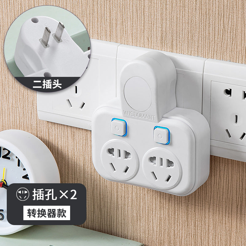 Two-pin socket converter, two-pin us standard, thai power strip, wireless multi-function two-phase double-head 2-item usb power strip