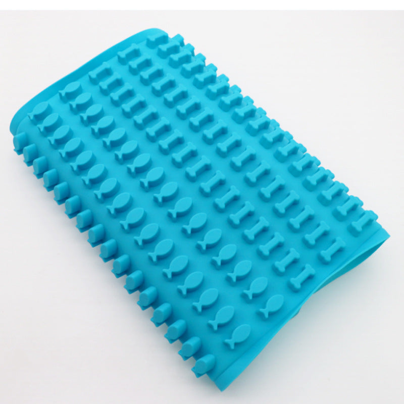 Fish and bones baking mat silicone drain tableware fish bones dog food biscuit mold pet non-slip environmentally friendly kitchen