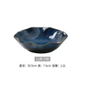 10inch japanese style large sauerkraut fish bowl for home ceramic soup basin kiln turned large soup bowl creative lace bowl wholesale