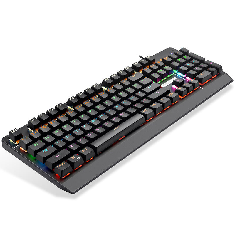 Meishang e-zu 940 steampunk mechanical keyboard - pc peripheral for gaming, esports, internet cafes - round cherry mx blue switch