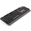 Meishang e-zu 940 steampunk mechanical keyboard - pc peripheral for gaming, esports, internet cafes - round cherry mx blue switch
