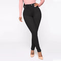 Wish  hot-selling women's jeans - 4 pocket, cross-border european & american style, sexy high-waisted plus size pants