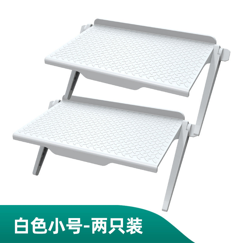 No punching computer monitor rack desktop plastic storage rack home TV set-top box router bracket