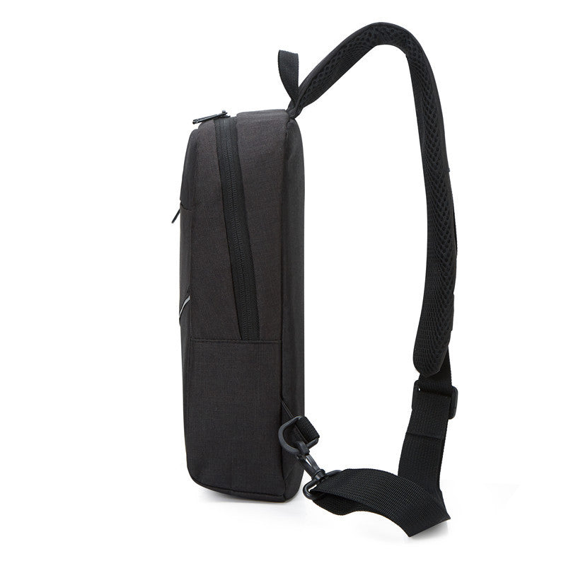 Foreign trade men's breast bag outdoor leisure shoulder bag cycling satchel going out USB charging commuter messenger bag wholesale