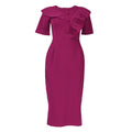 e-commerce, , , pencil skirt, plus-size african women's clothing, ol (office lady) commuter style, solid color dress