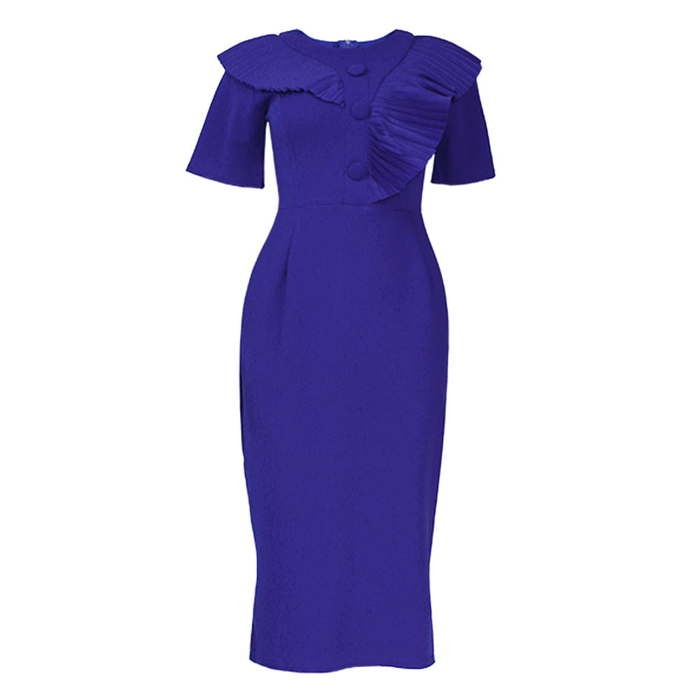 e-commerce, , , pencil skirt, plus-size african women's clothing, ol (office lady) commuter style, solid color dress