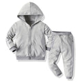 Export children's clothing kidsnew arrivalcasual zipper shirt suit cotton spring & fall hoodie sportswear two-piece set
