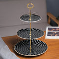 European style multi-tiered fruit platter - creative & stylish dining plate, modern living room three-tier fruit bowl, double-layer candy dish