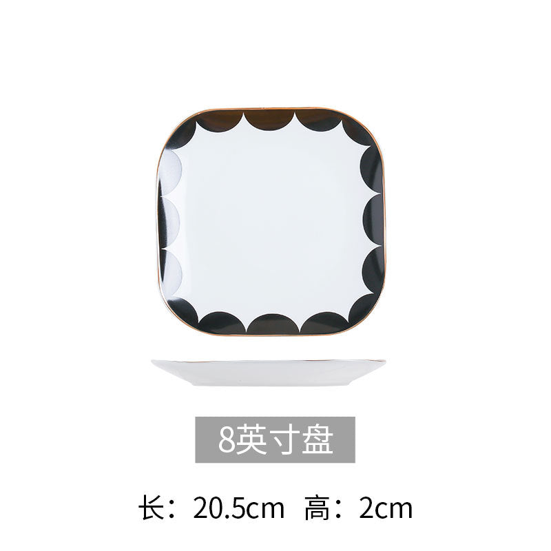 Showcase dining set: nordic light luxury western dinnerware, modern american ceramic tableware - wholesale from manufacturer