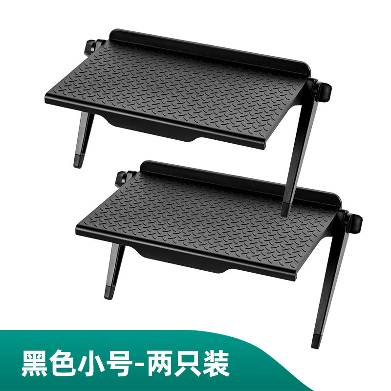 No punching computer monitor rack desktop plastic storage rack home TV set-top box router bracket