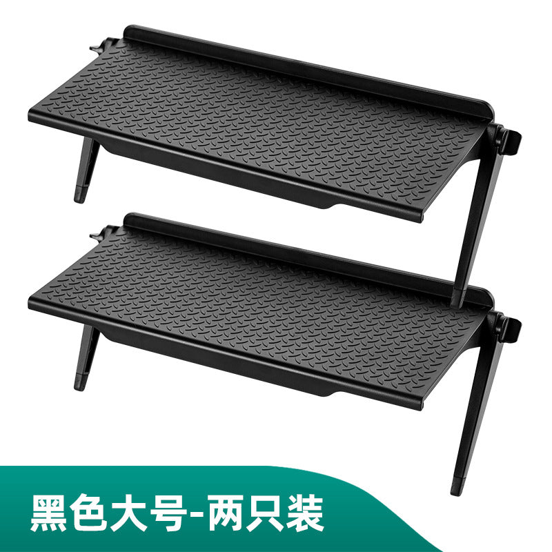 No punching computer monitor rack desktop plastic storage rack home TV set-top box router bracket